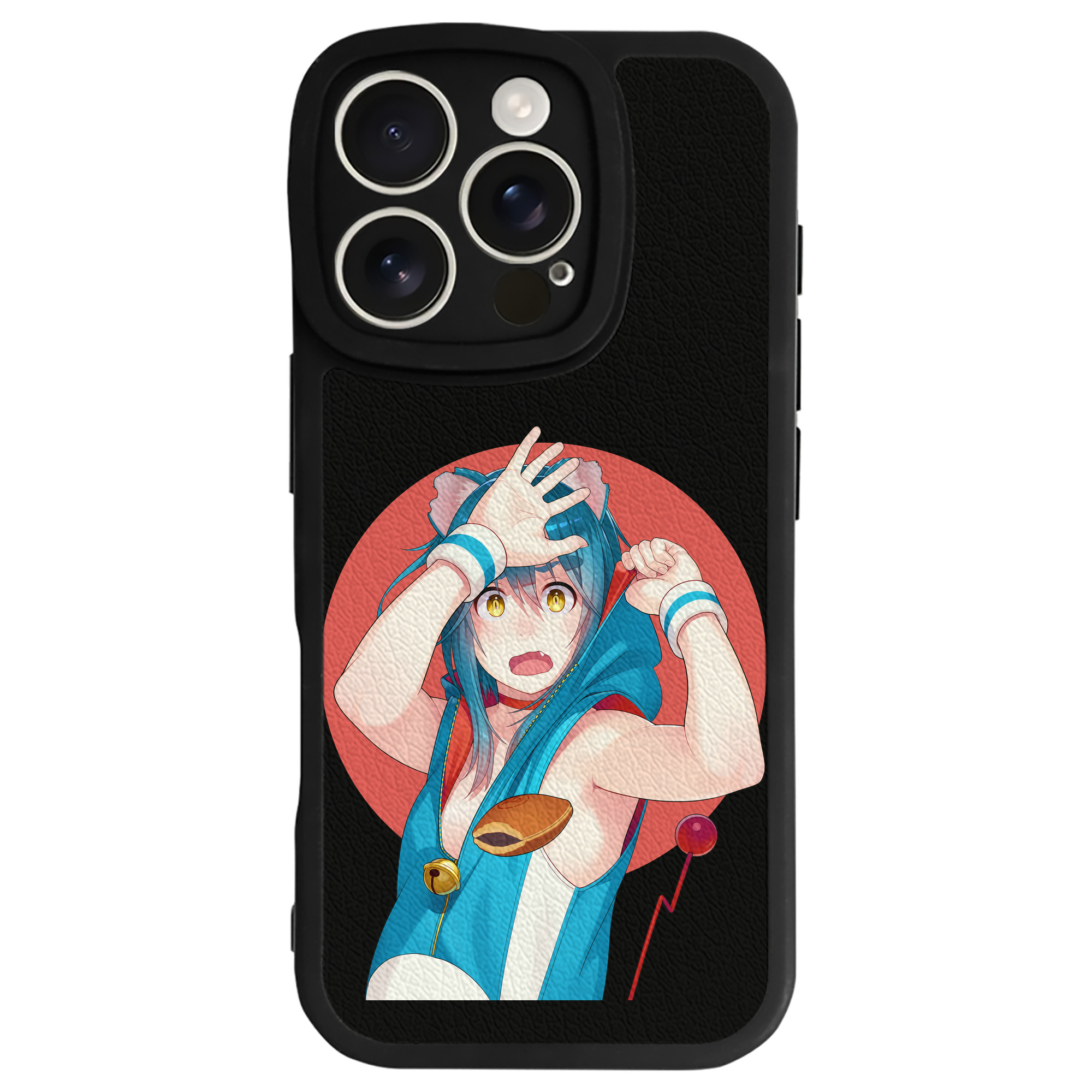 （画像用） ドラえもん Doraemon 【iPhone 16シリーズ対応】シリコンスマホケース（レザー調） 材質：シリコン
